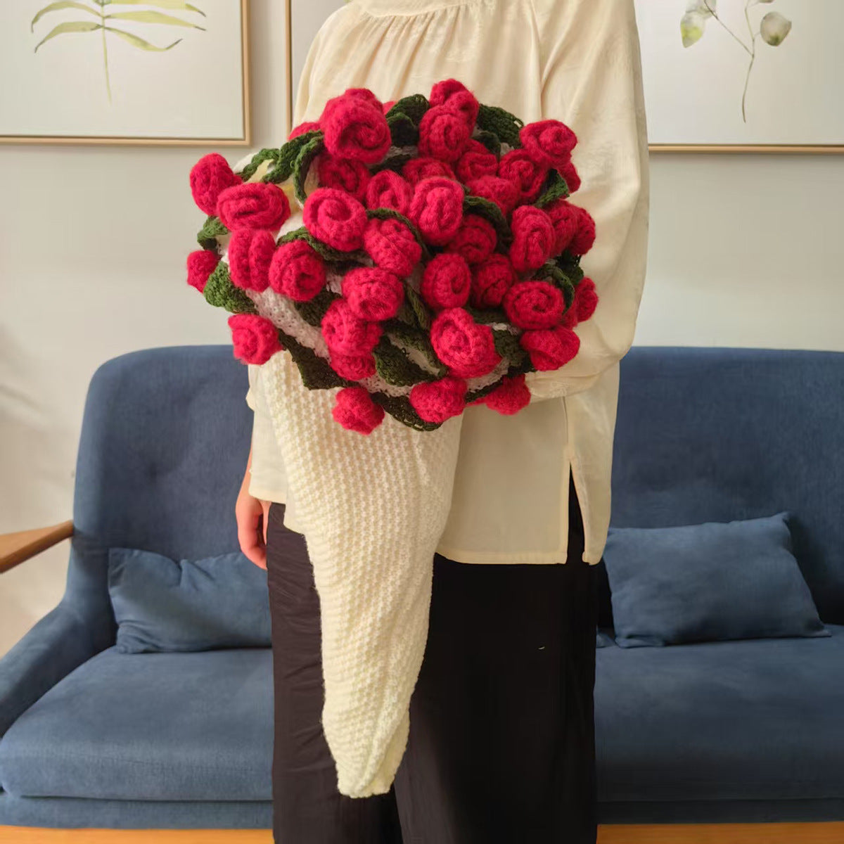 Rose bouquet blanket