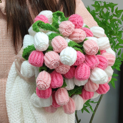Rose Bouquet Crochet Knitted Blanket