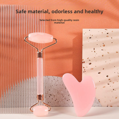 Rose crystal roller facial massage non-jade beauty stick