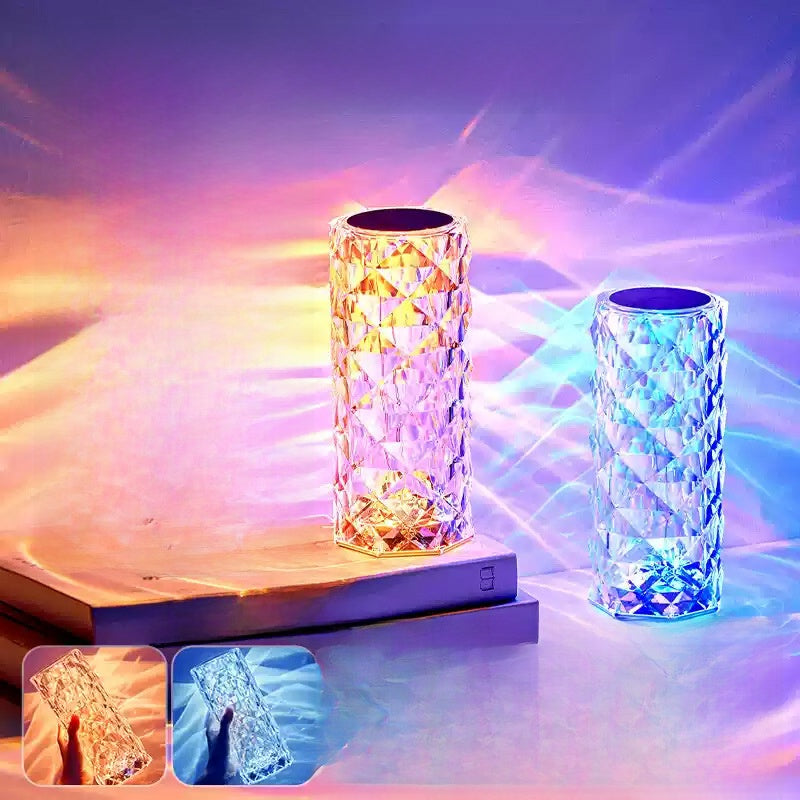 Rose Crystal Table Lamp
