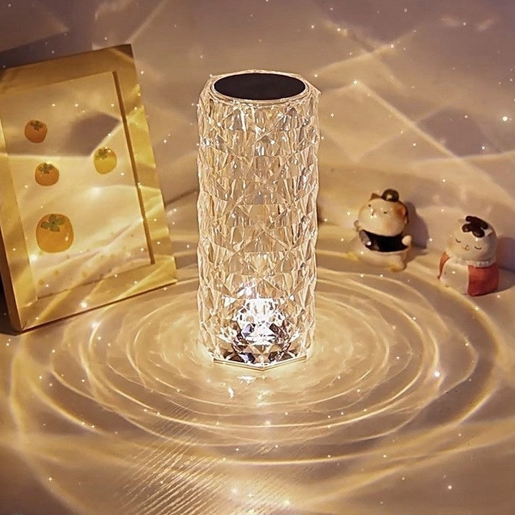 Rose Crystal Table Lamp