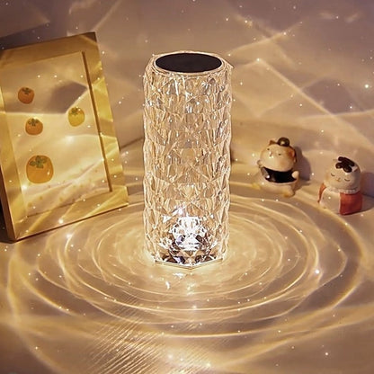 Rose Crystal Table Lamp