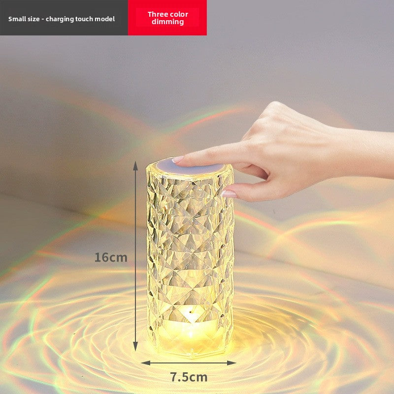 Rose Crystal Table Lamp
