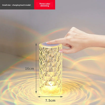 Rose Crystal Table Lamp