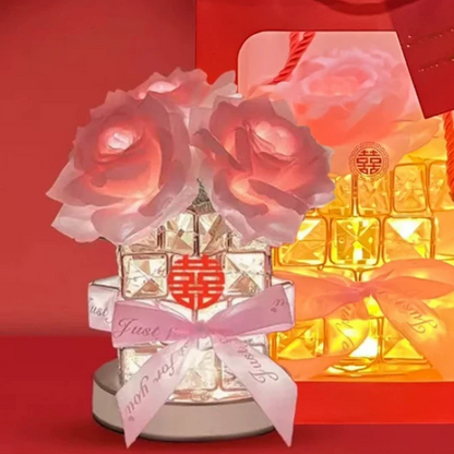 Rose Crystal USB Table Lamp