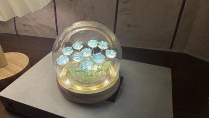 Rose Decorative Night Light with DIY Material