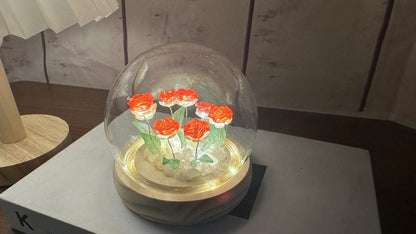 Rose Decorative Night Light with DIY Material