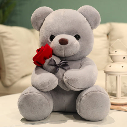 Rose Flower Bear Doll