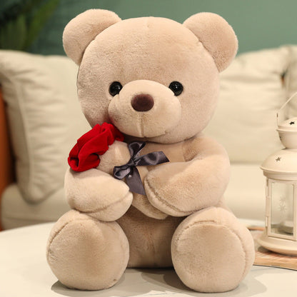 Rose Flower Bear Doll