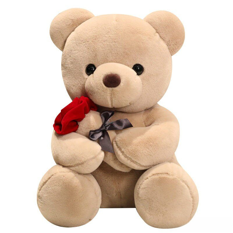 Rose Flower Bear Doll
