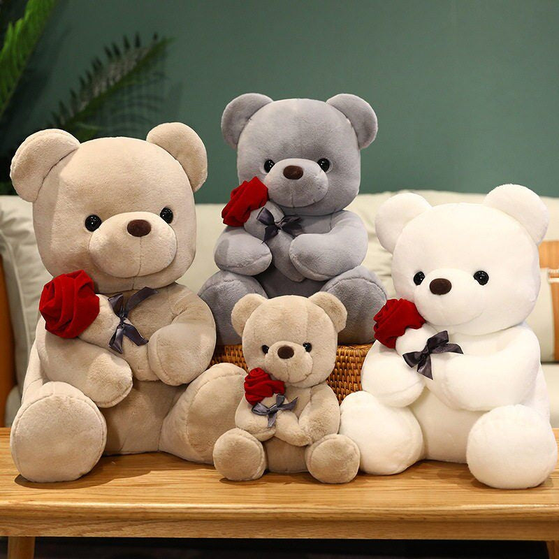 Rose Flower Bear Doll