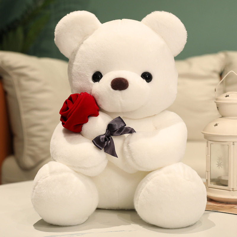 Rose Flower Bear Doll