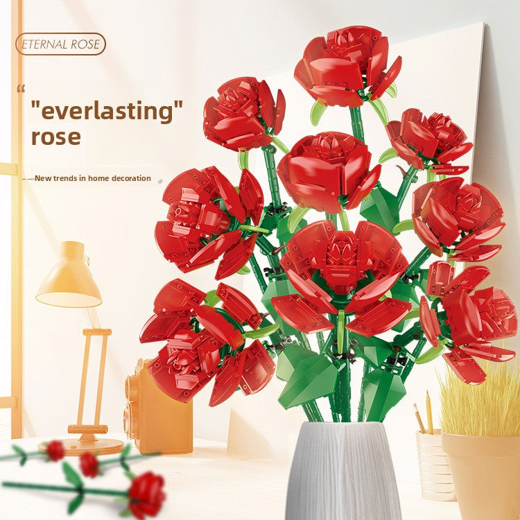 Rose Flower Building Blocks