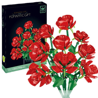 Rose Flower Building Blocks