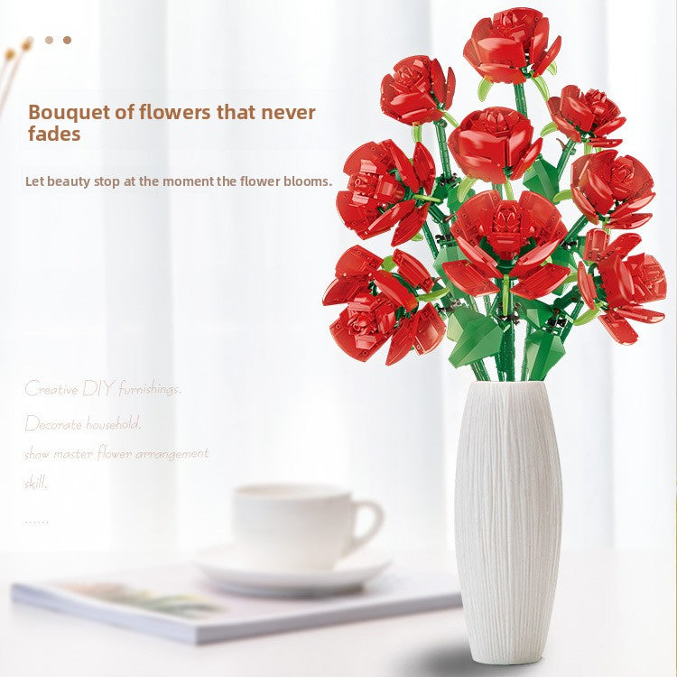 Rose Flower Building Blocks