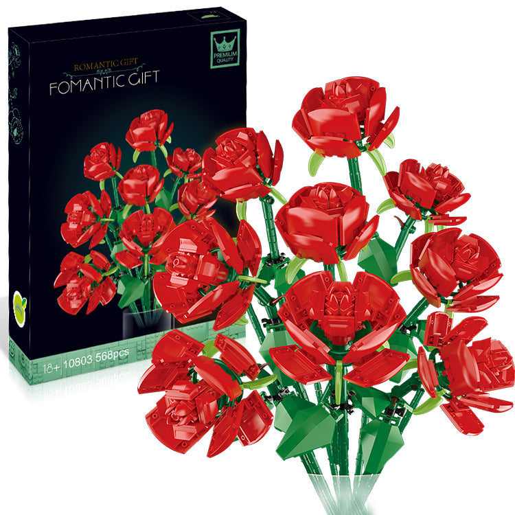 Rose Flower Building Blocks