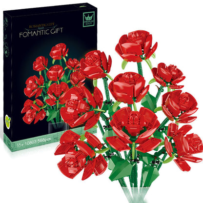 Rose Flower Building Blocks