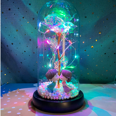 Glass & colored lights - Kiss style