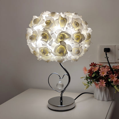 Rose flower table lamp