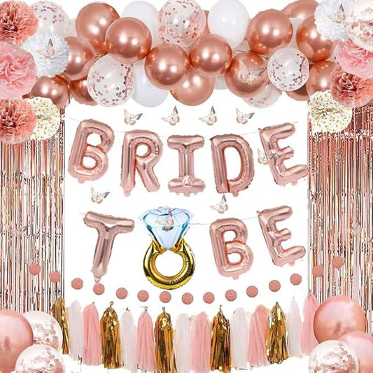 Rose gold balloon set