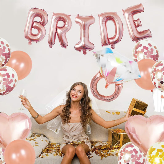 Rose gold balloon set
