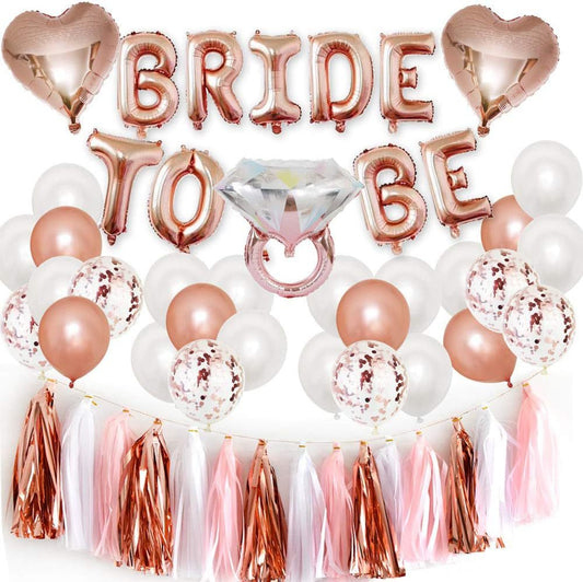 Rose gold balloon set