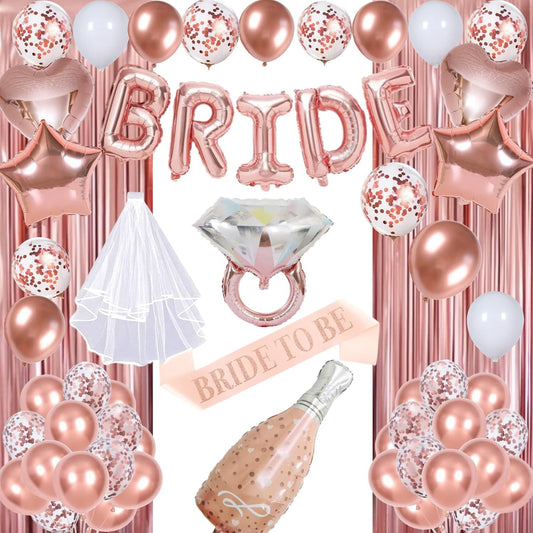 Rose gold balloon set