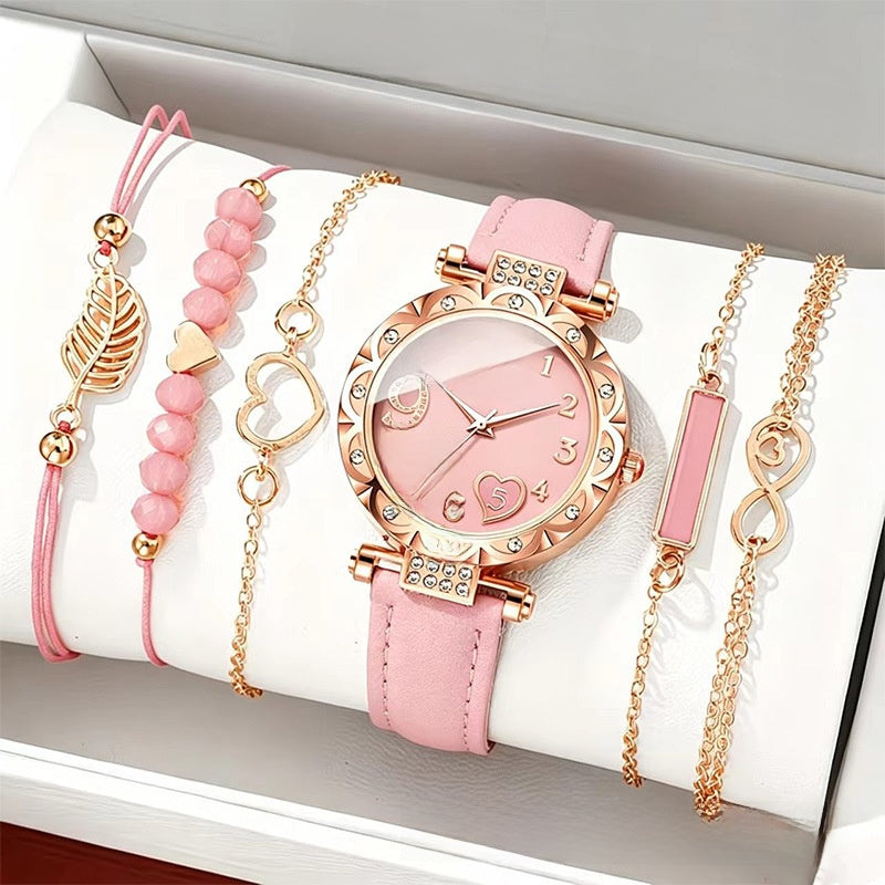 Rose Gold Diamond Accent Quartz Watch