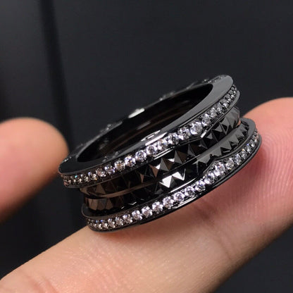 Rose Gold Diamond Studded Couple Rings
