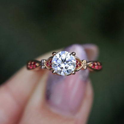 Rose Gold Zircon Ring