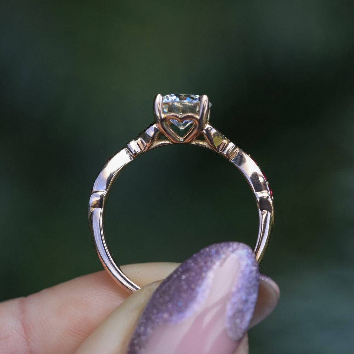 Rose Gold Zircon Ring