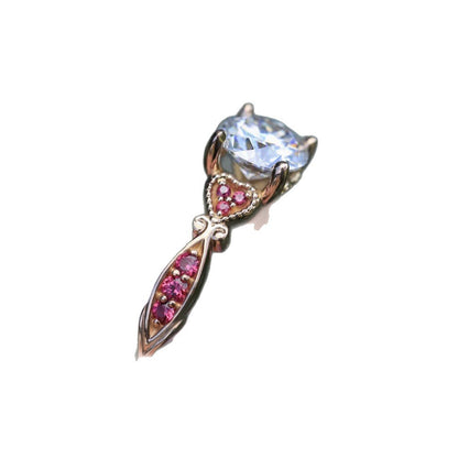 Rose Gold Zircon Ring