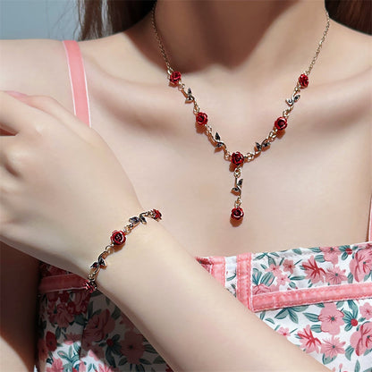 Rose jewelry set
