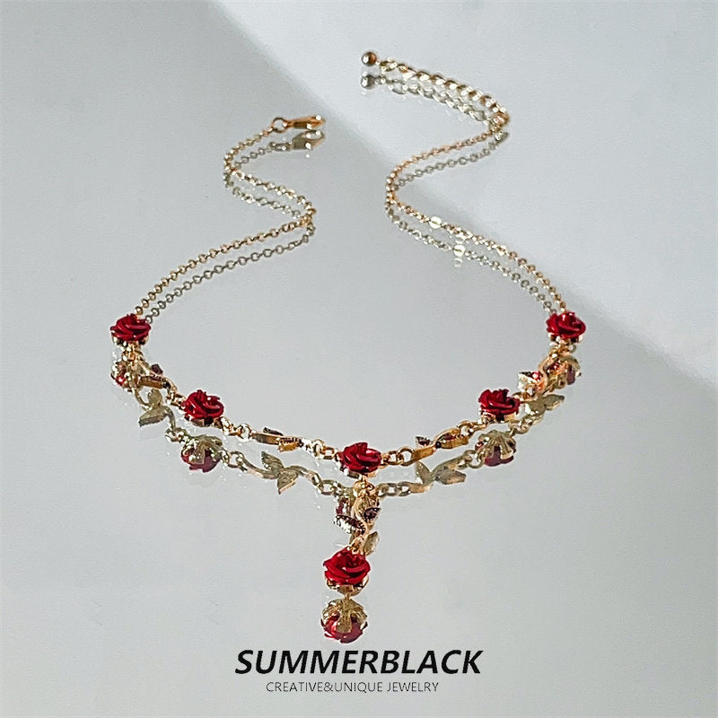 Rose jewelry set