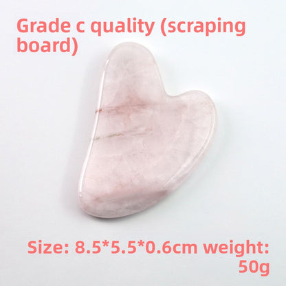 Rose Quartz Facial Roller and Heart Gua Sha