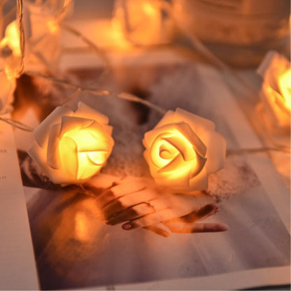 Rose-shaped LED lamp