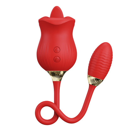 Rose Sucking Telescopic Vibrator for Women