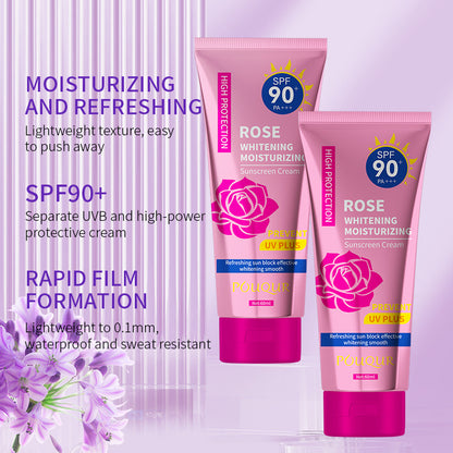 Rose Sunscreen Moisturizing Cream