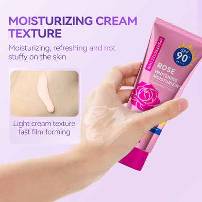 Rose Sunscreen Moisturizing Cream