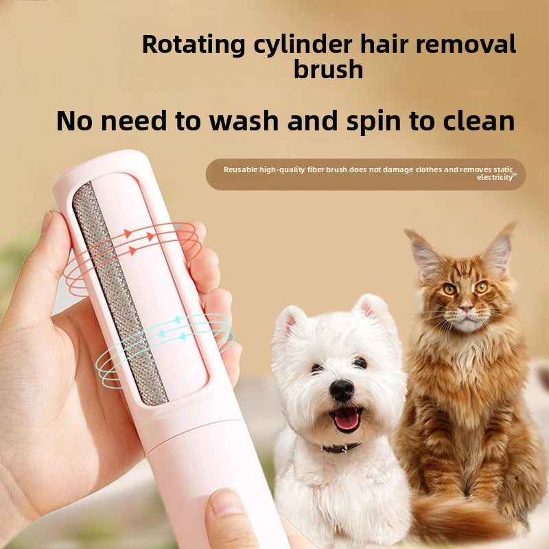 Rotary drum type pet hair remover