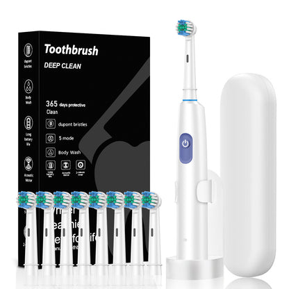 Rotary Electric Toothbrush with Travel Case