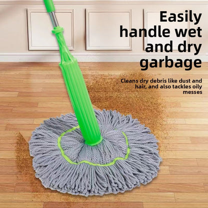 Rotary Floor Cleaning Mop with Microfiber Head