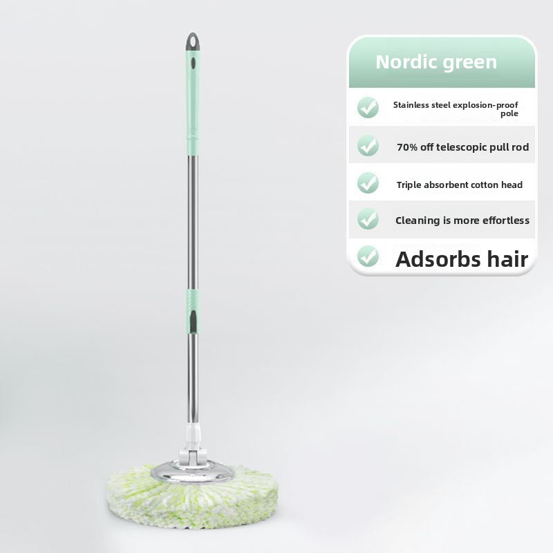 Rotary Mop Bucket with Self Wringing and Handle