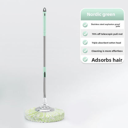 Rotary Mop Bucket with Self Wringing and Handle