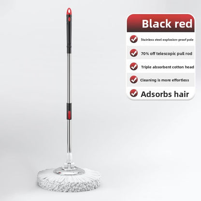 Rotary Mop Bucket with Self Wringing and Handle