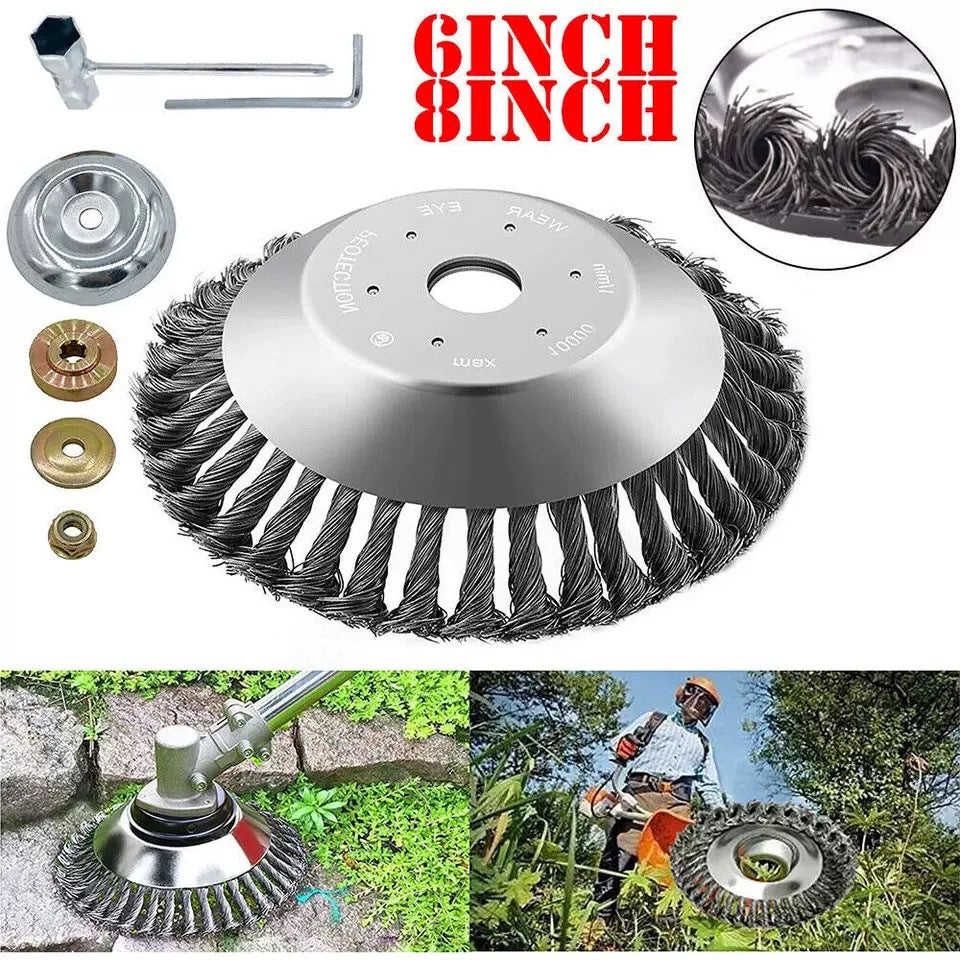 Rotary Steel Wire Weeding Disc Head