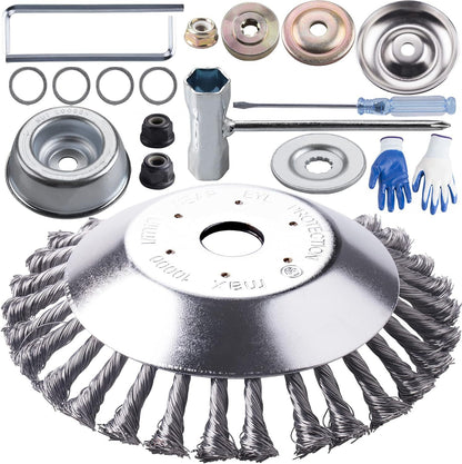 Rotary Steel Wire Weeding Disc Head