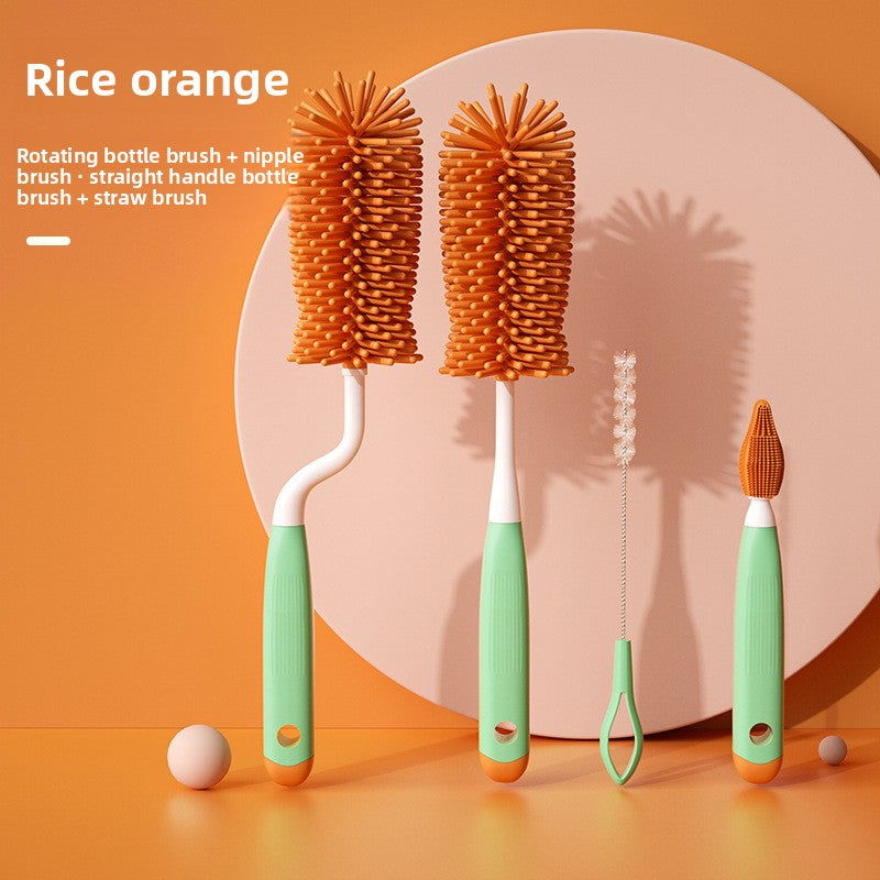 Rotatable Baby Bottle Brush Set for Cleaning