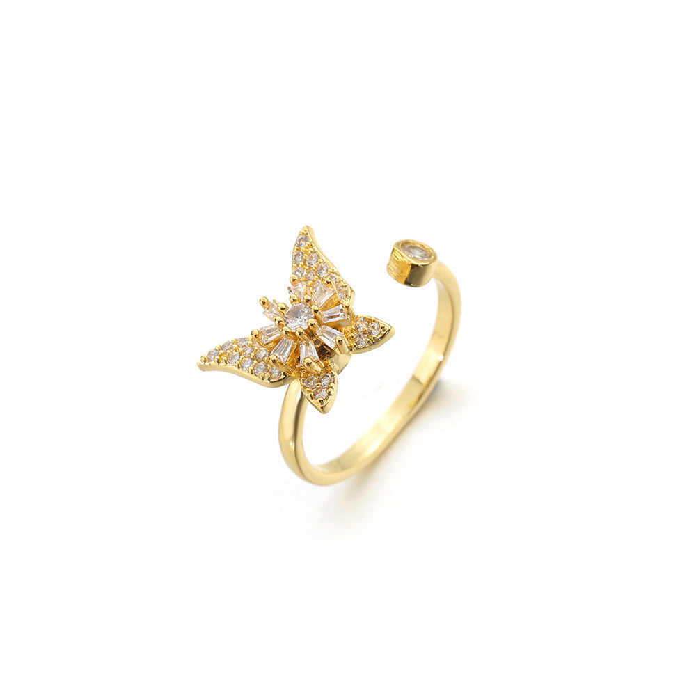 Rotatable Butterfly Necklace