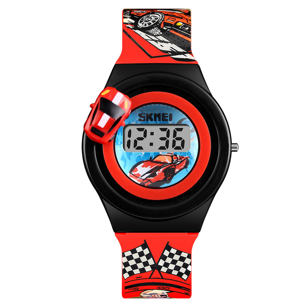 Rotatable Car Design Childrens Digital Watch